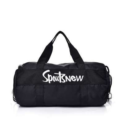 custom logo waterproof nylon basketball Sports Travel Duffel Gym Bag With Shoulder Strap